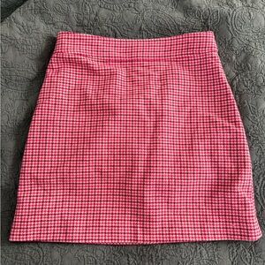 Jcrew Factory Pink Houndstooth Women's Skirt